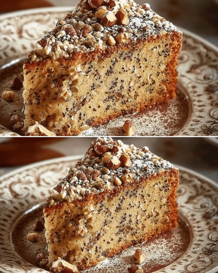 Delicious homemade nut cake with a variety of nuts on top, perfect for celebrations