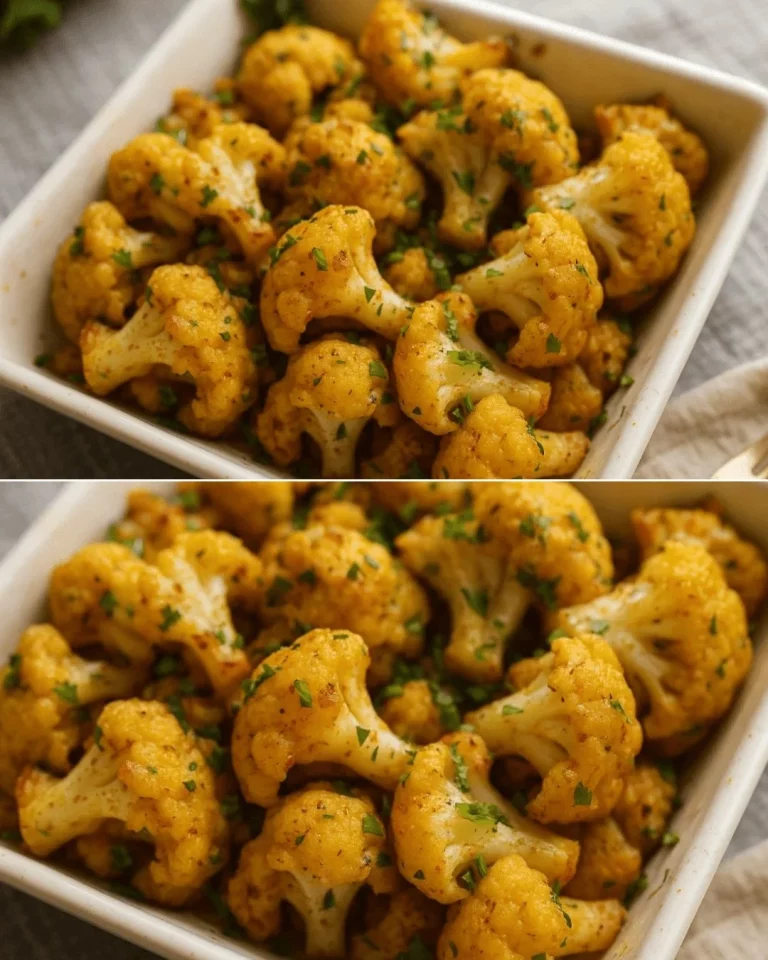 Delicious quick Spanish-style cauliflower dish presented on a plate.