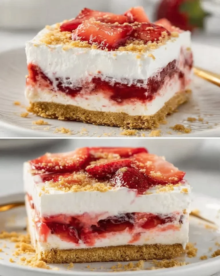 Strawberry Delight dessert featuring fresh strawberries and whipped cream