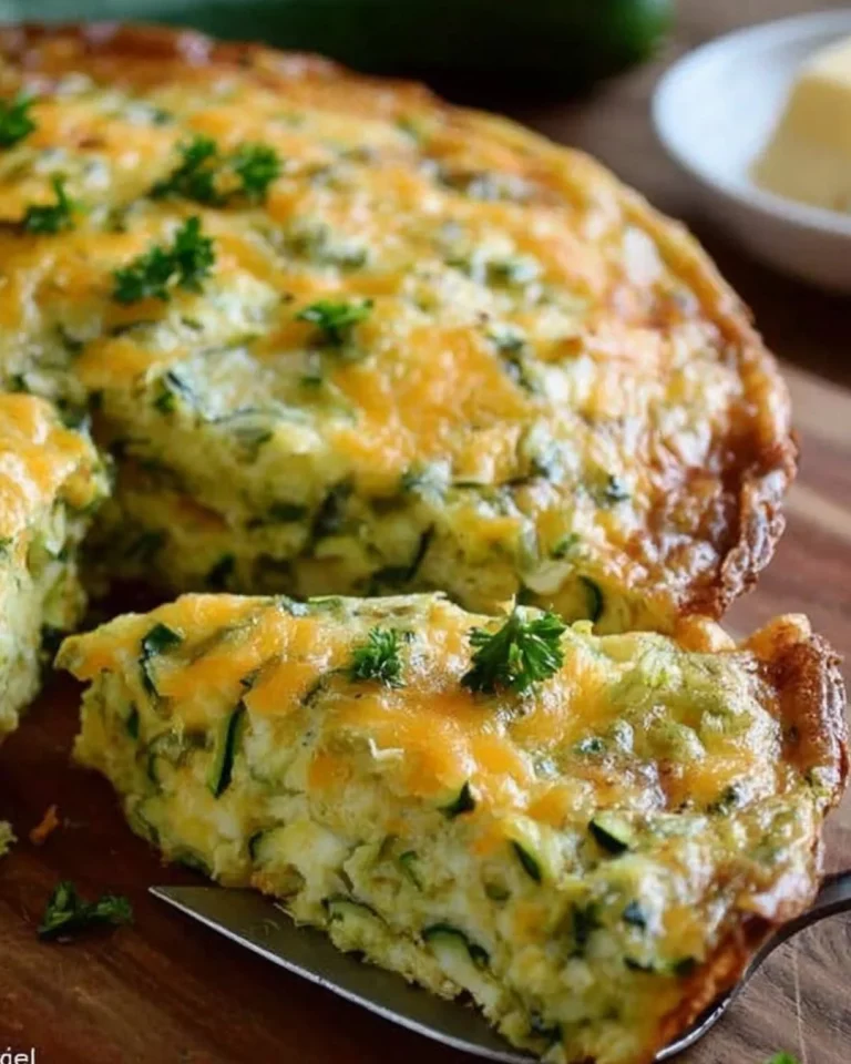 Delicious zucchini pie quiche, a perfect keto treat for healthy eating enthusiasts.
