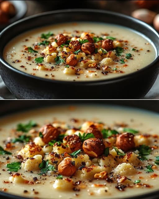 Roasted Cauliflower and Garlic Soup