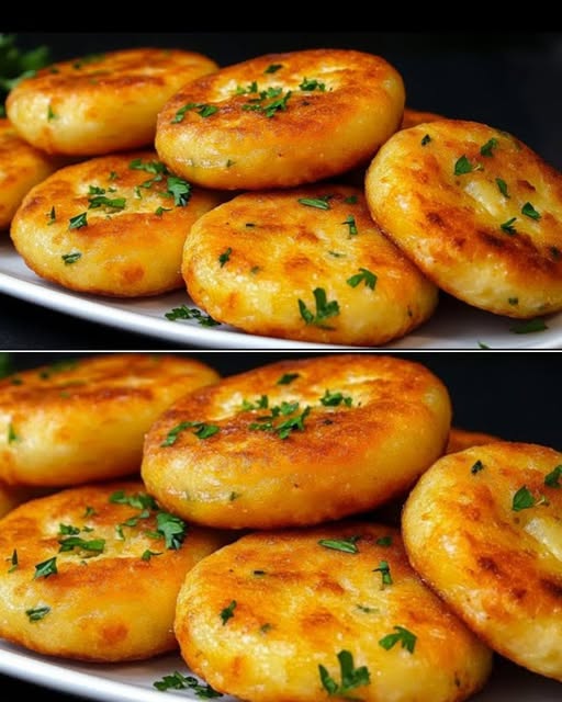 Golden Potato and Egg Patties