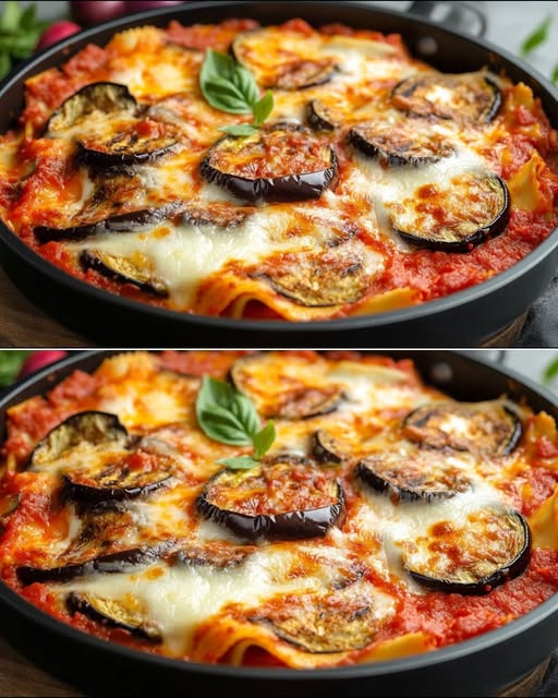 Pan-Fried Eggplant Lasagna