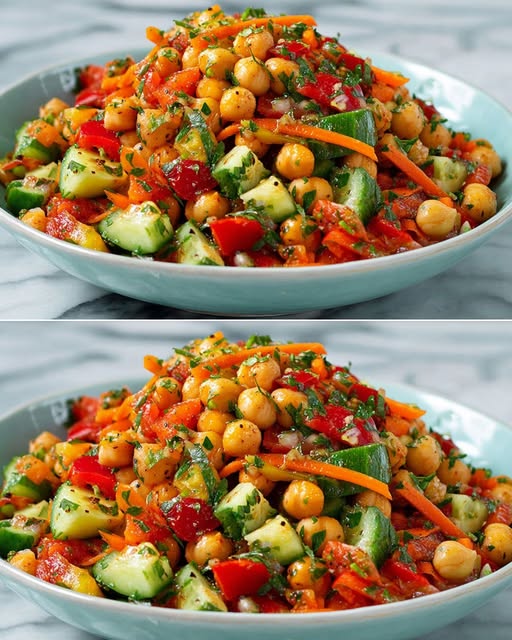 High Protein Chickpea Salad Recipe
