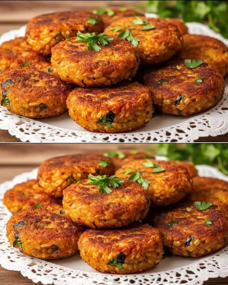 The Best Eggplant Rice Patties