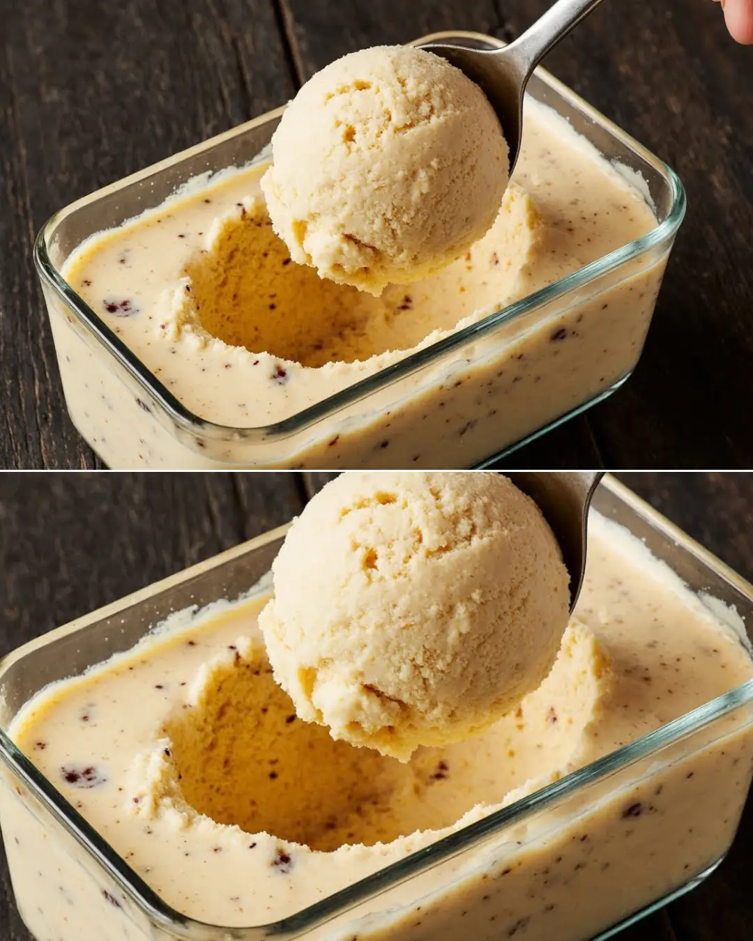 Creamy Banana Condensed Milk Ice Cream