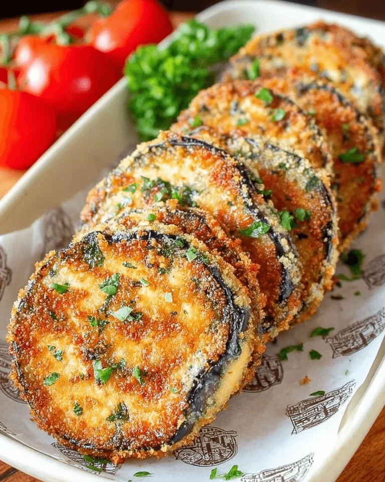 Delicious eggplant cutlets Caprese style garnished with fresh basil and cheese