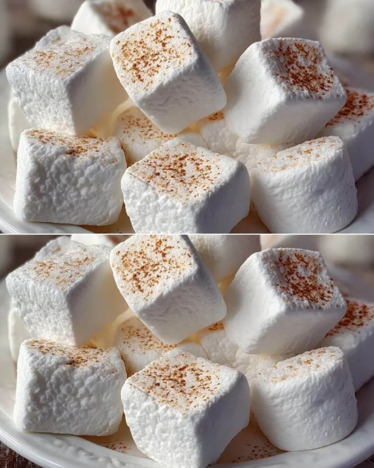 Delicious homemade marshmallow in a fluffy texture on a plate.
