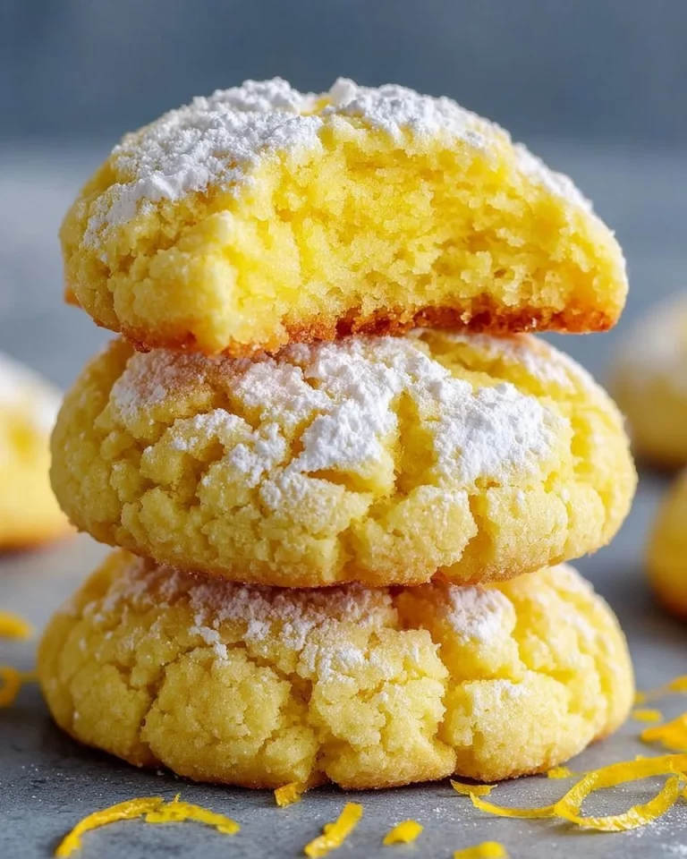 Freshly baked lemon cookies on a cooling rack