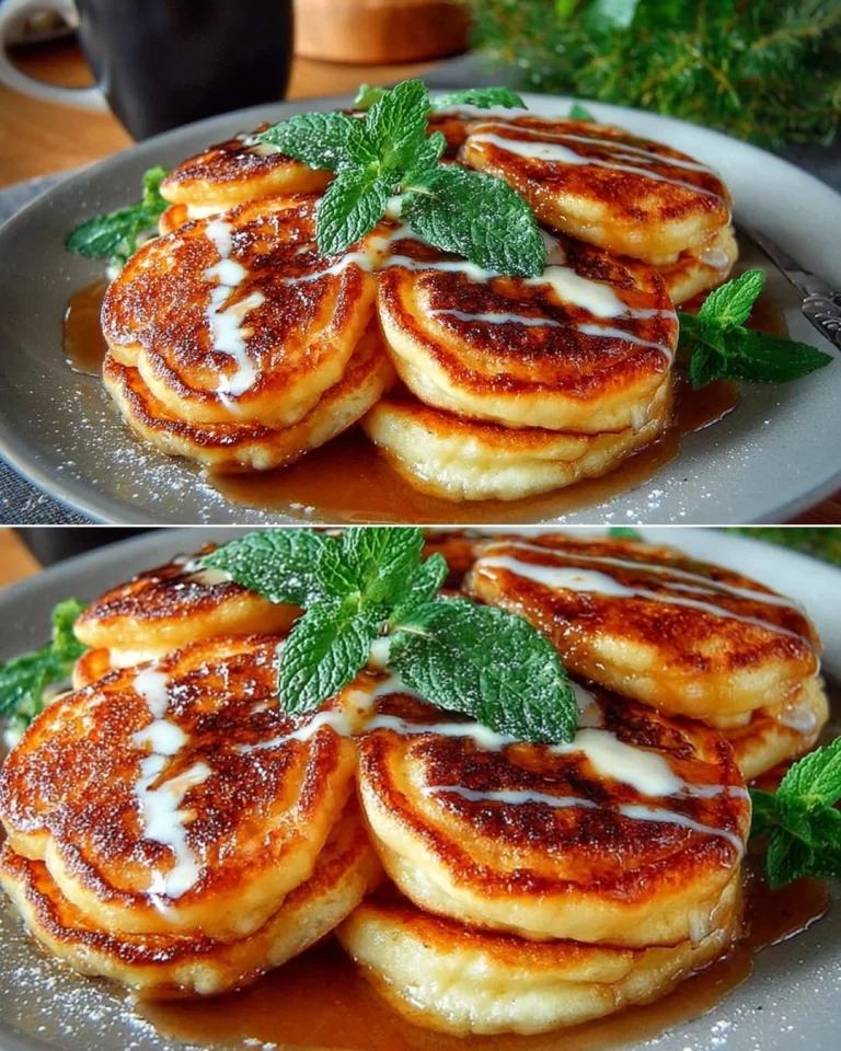 Lenten yeast pancakes stacked with syrup and berries for a festive meal.