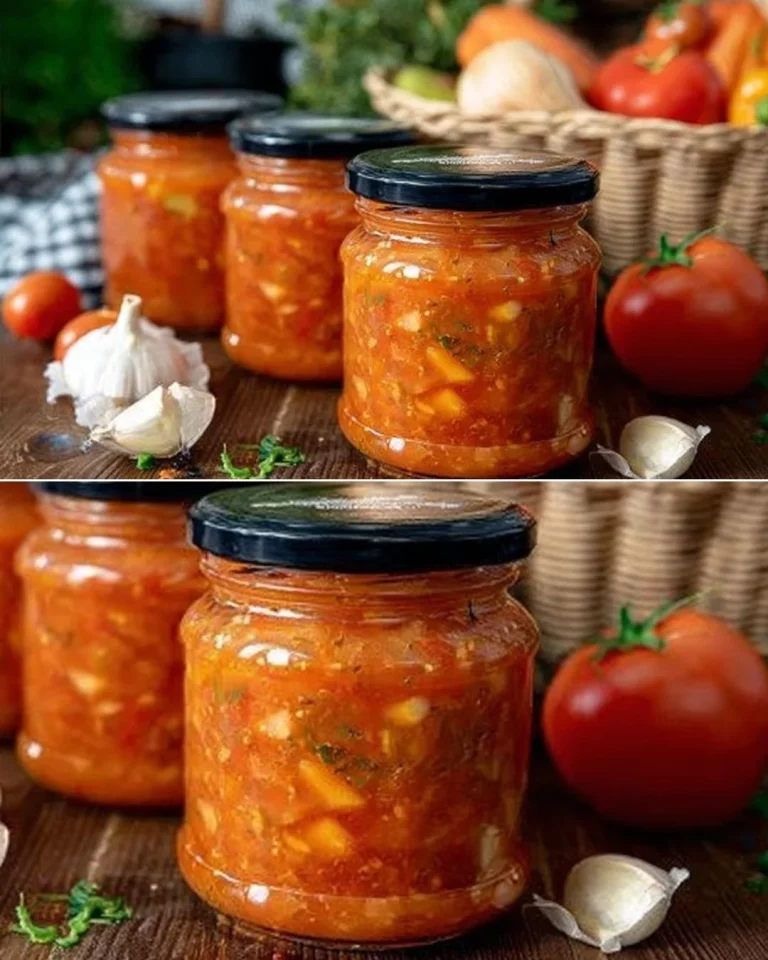 Serving of Zucchini Yurcha prepared in a multicooker for the winter months