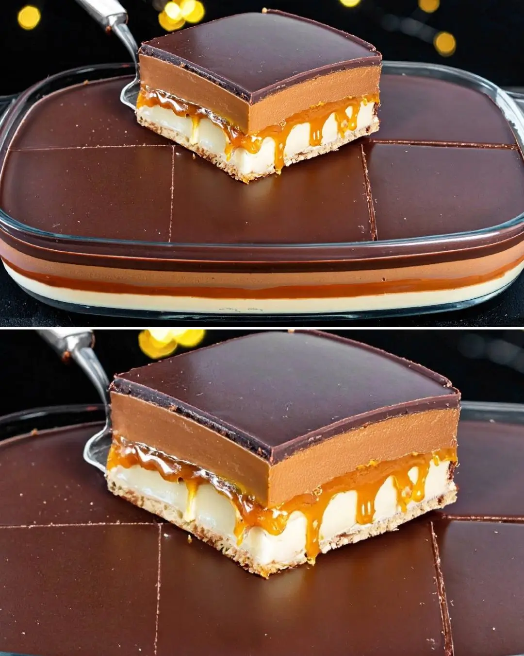 Ultimate 5-Minute No-Bake Chocolate Caramel Layer Dessert
