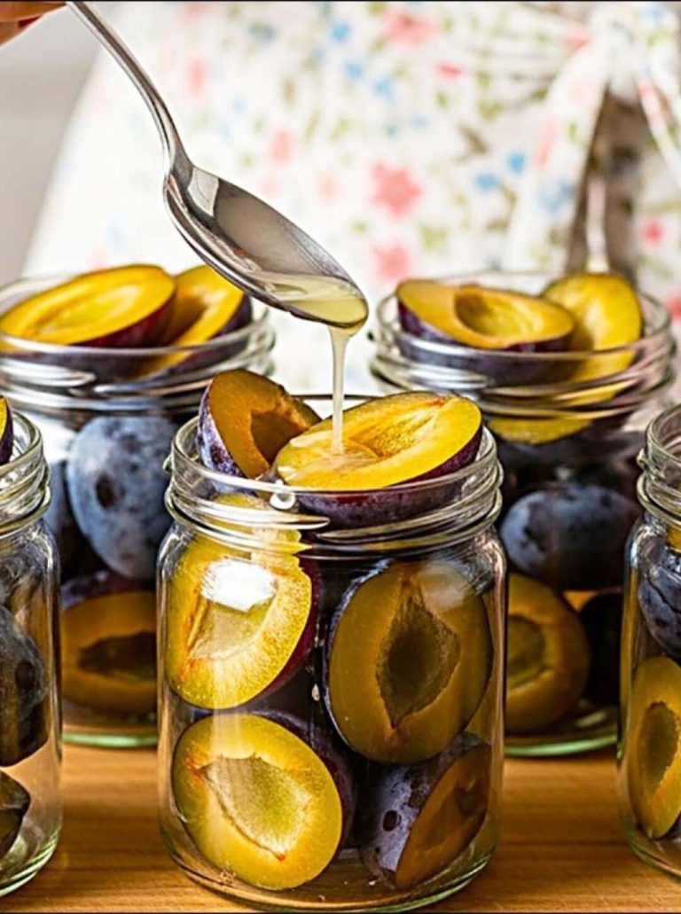 Water Bath Canned Plums