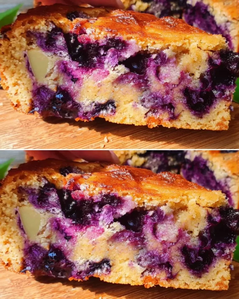 Healthy Oat Blueberry Apple Cake