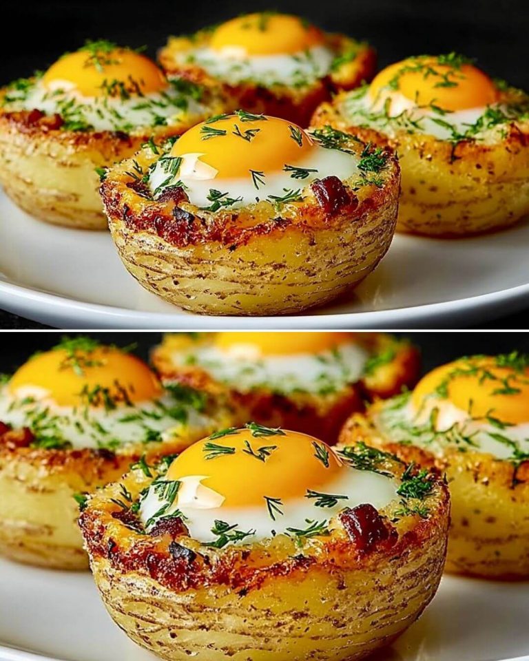 Crispy Potato Nest with Eggs