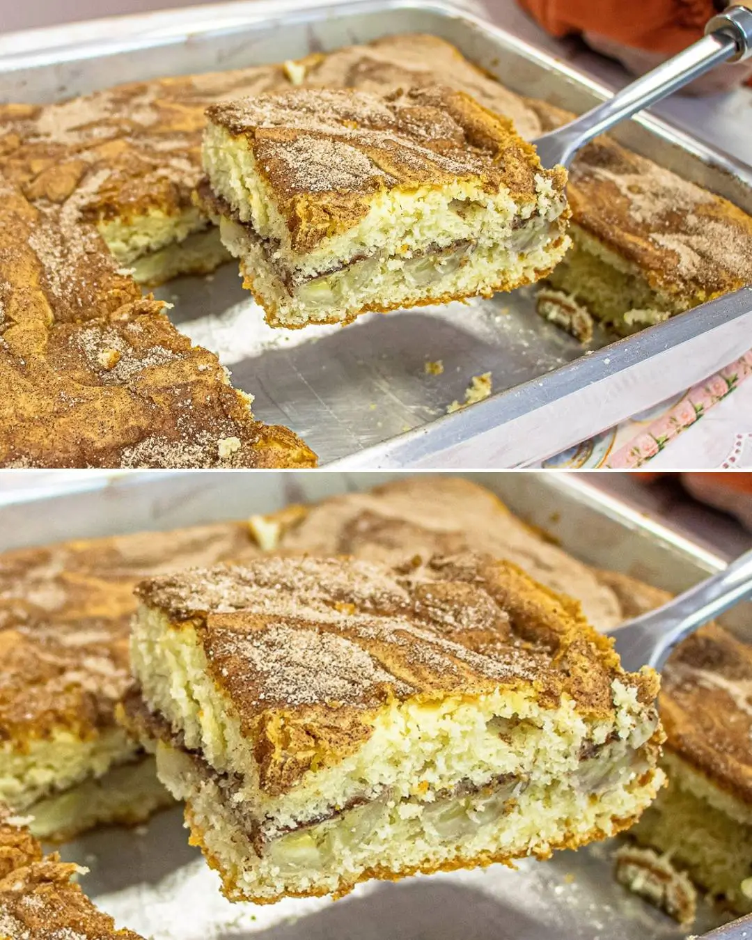 Brazilian Banana Cake with Cinnamon Sugar