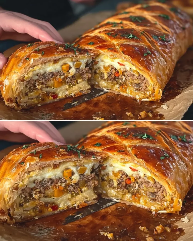 Savory Beef Wellington Roll