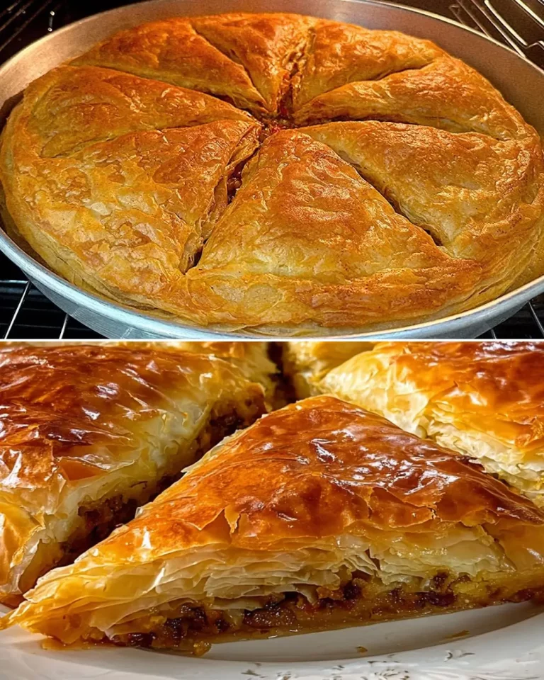 Traditional Turkish Eggplant Börek