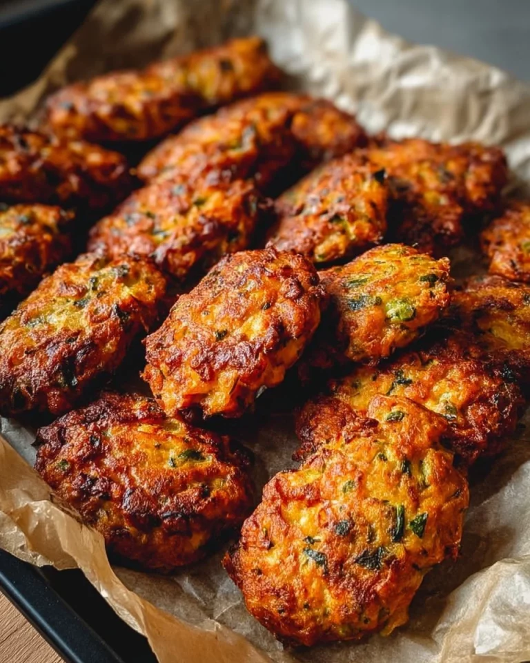 Crispy air fryer zucchini tots served on a plate with dipping sauce