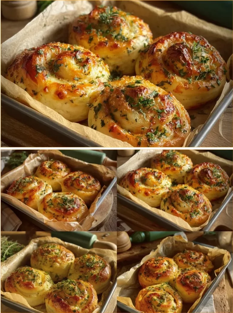 Buttery cheese garlic rolls fresh out of the oven, golden and delicious