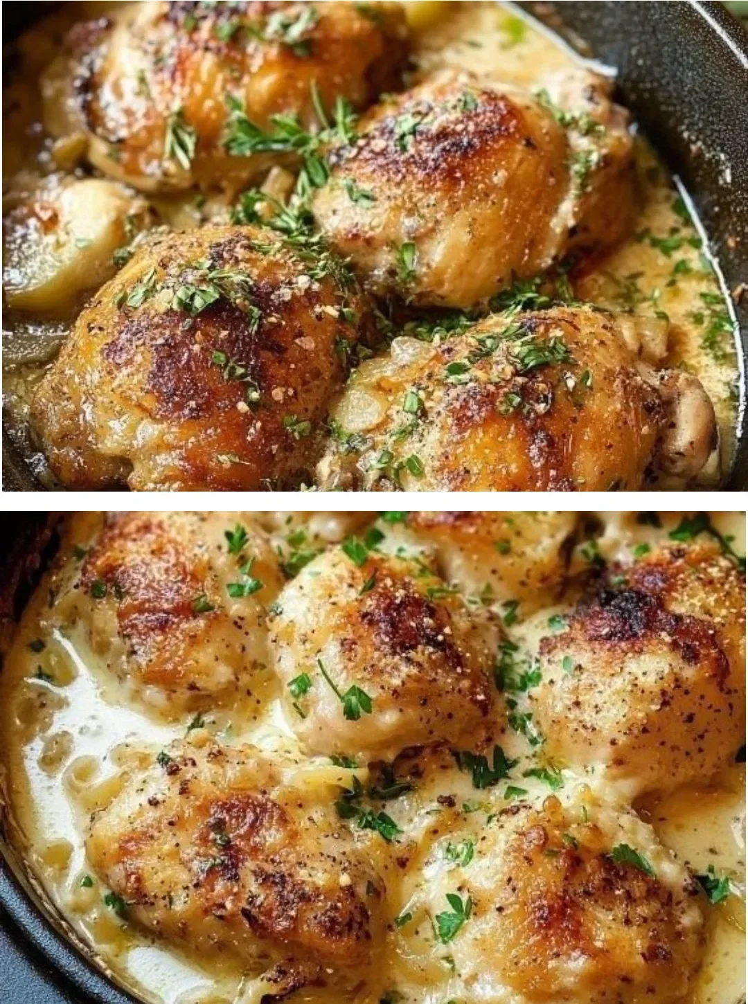 Plate of Cacio E Pepe Chicken garnished with cheese and pepper