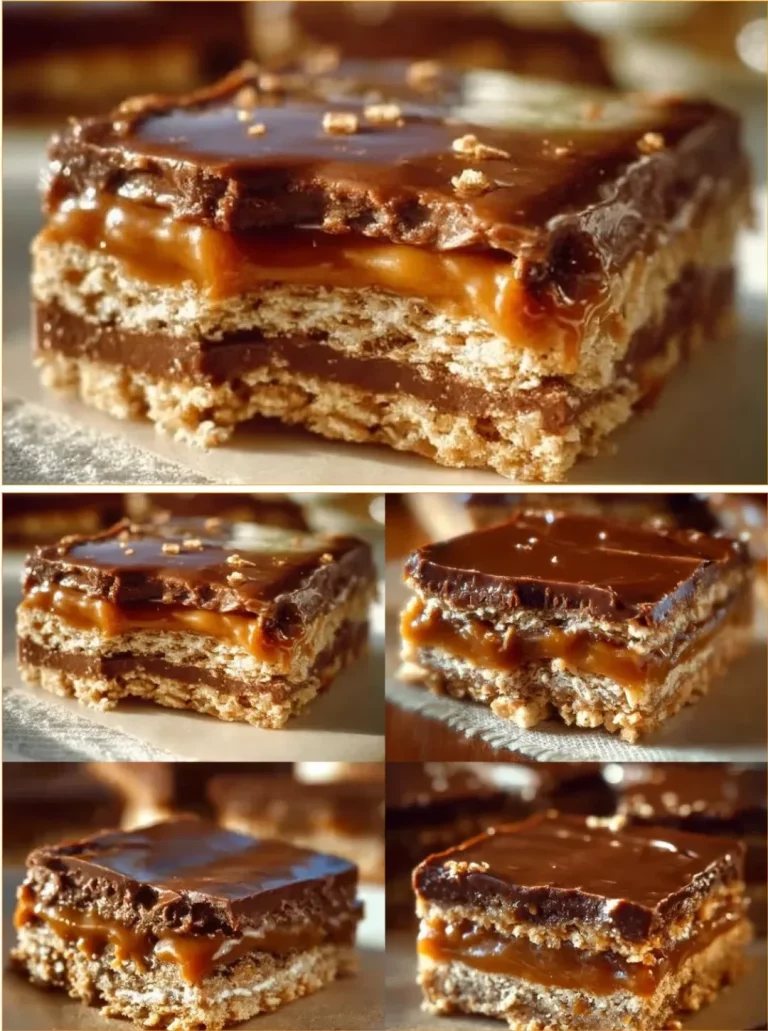 Delicious Caramel Crunch Bars with a crunchy texture and rich caramel flavor