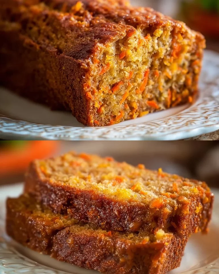 Sliced Carrot Apple Bread on a wooden table with fresh ingredients