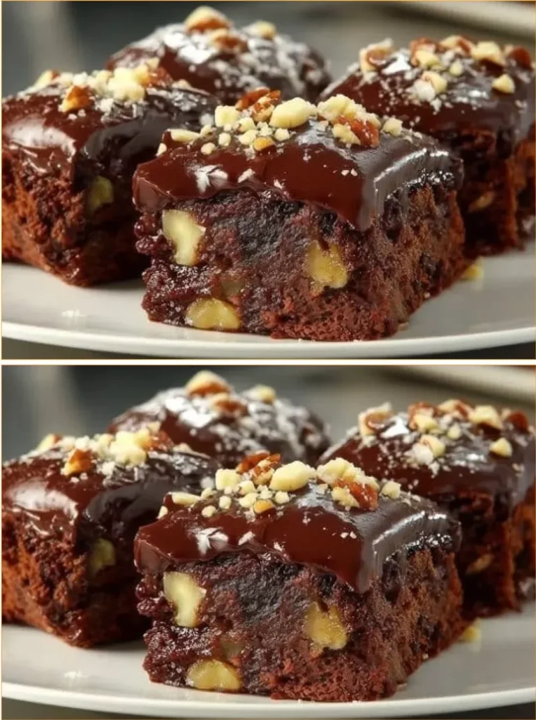 Delicious Chocolate Banana Oat Cake served on a rustic plate with fresh bananas