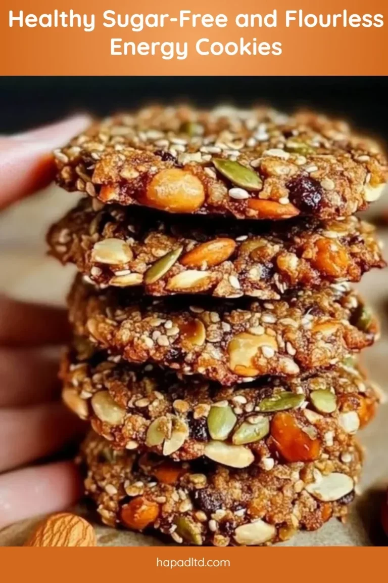 Healthy sugar-free and flourless energy cookies packed with nutrients.