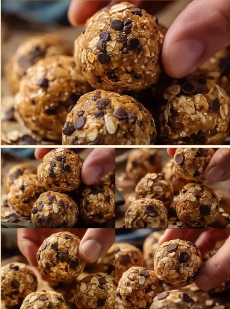 No-bake peanut butter chocolate oat balls ready to enjoy as a healthy snack