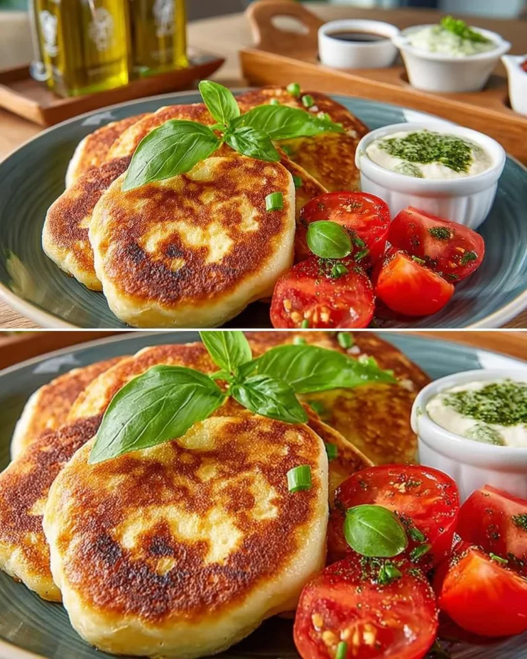 Delicious unsweetened cheesecakes made with suluguni cheese