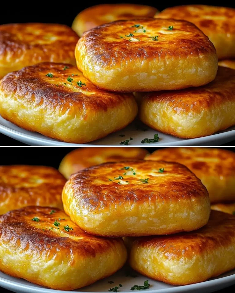 Golden Potato Patties with Creamy Chicken and Mushroom Filling