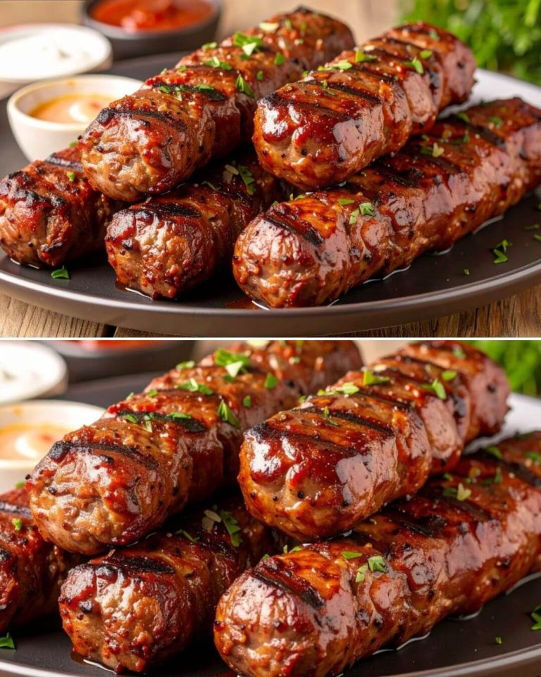 Egyptian-Style Grilled Beef Kofta Kebabs with Fresh Herb Yogurt Sauce