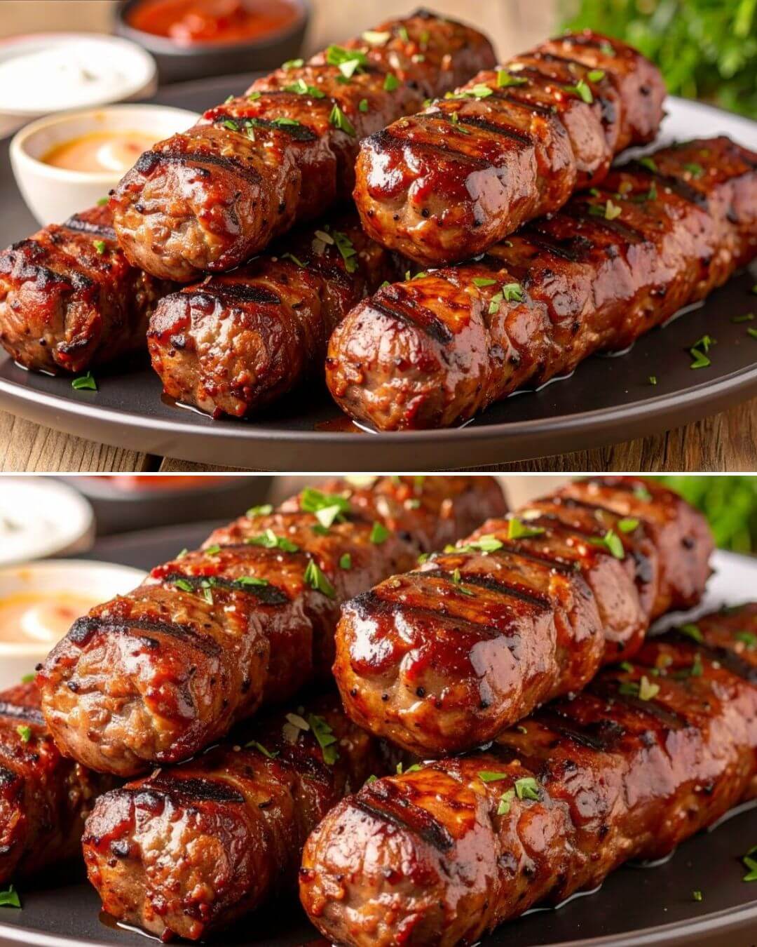 Egyptian-Style Grilled Beef Kofta Kebabs with Fresh Herb Yogurt Sauce