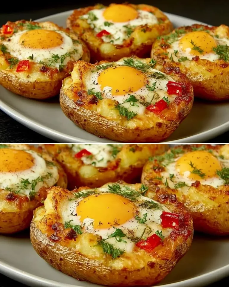 Crispy Potato Nests with Baked Eggs