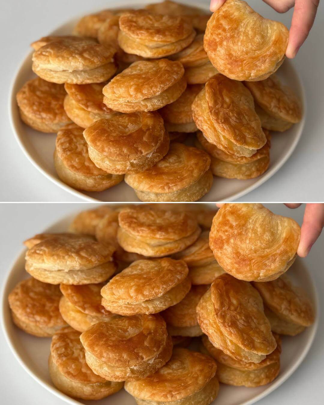 Easy Flaky Layered Flatbread with Cheese