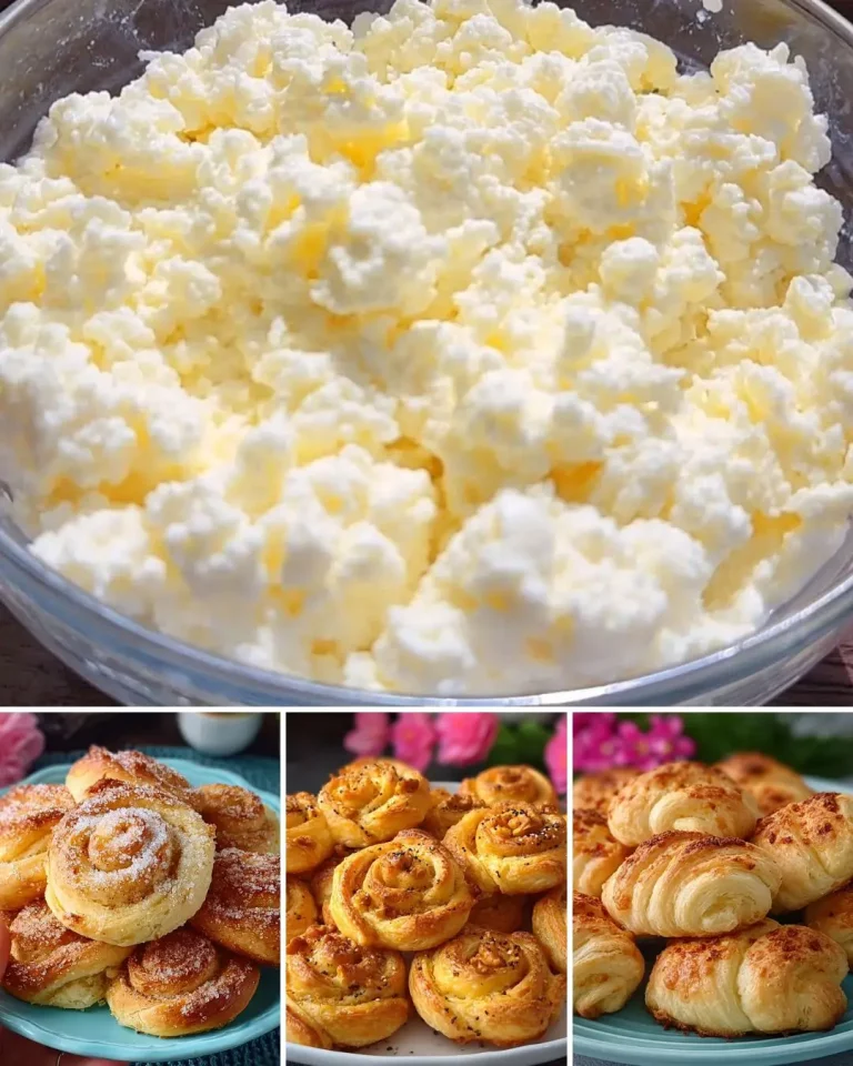 French-Style Cottage Cheese Rose Pastries