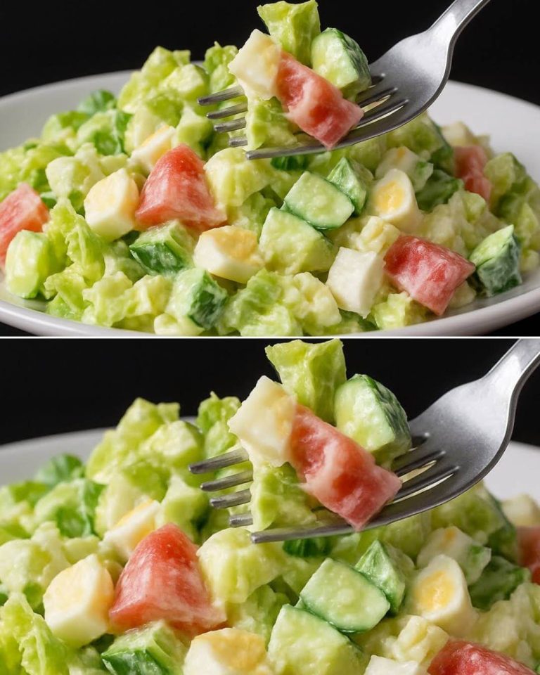 Fresh Garden Salad with Creamy Dressing