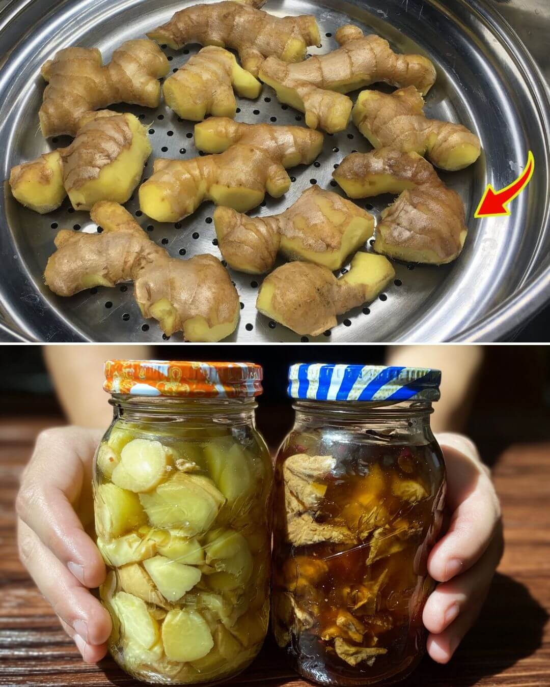 Traditional Steamed and Pickled Ginger