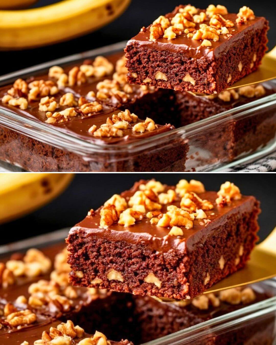 Healthy Chocolate Banana Brownies – No Sugar, No Flour