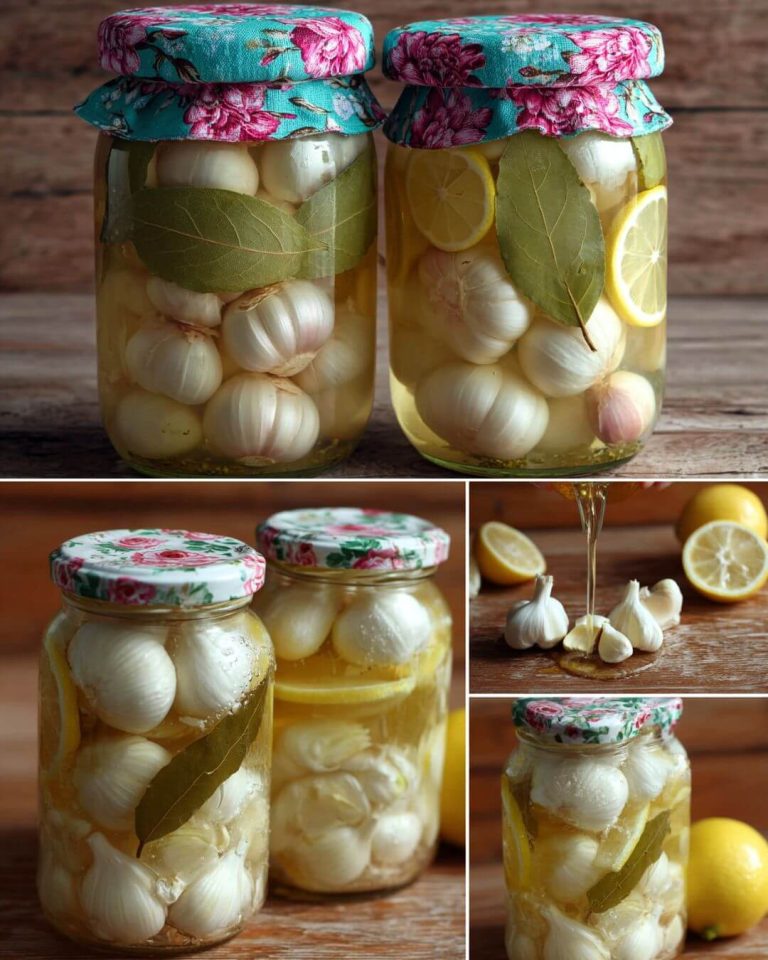 Natural Antibiotic: Fermented Garlic Pickle Recipe with Lemon and Vinegar