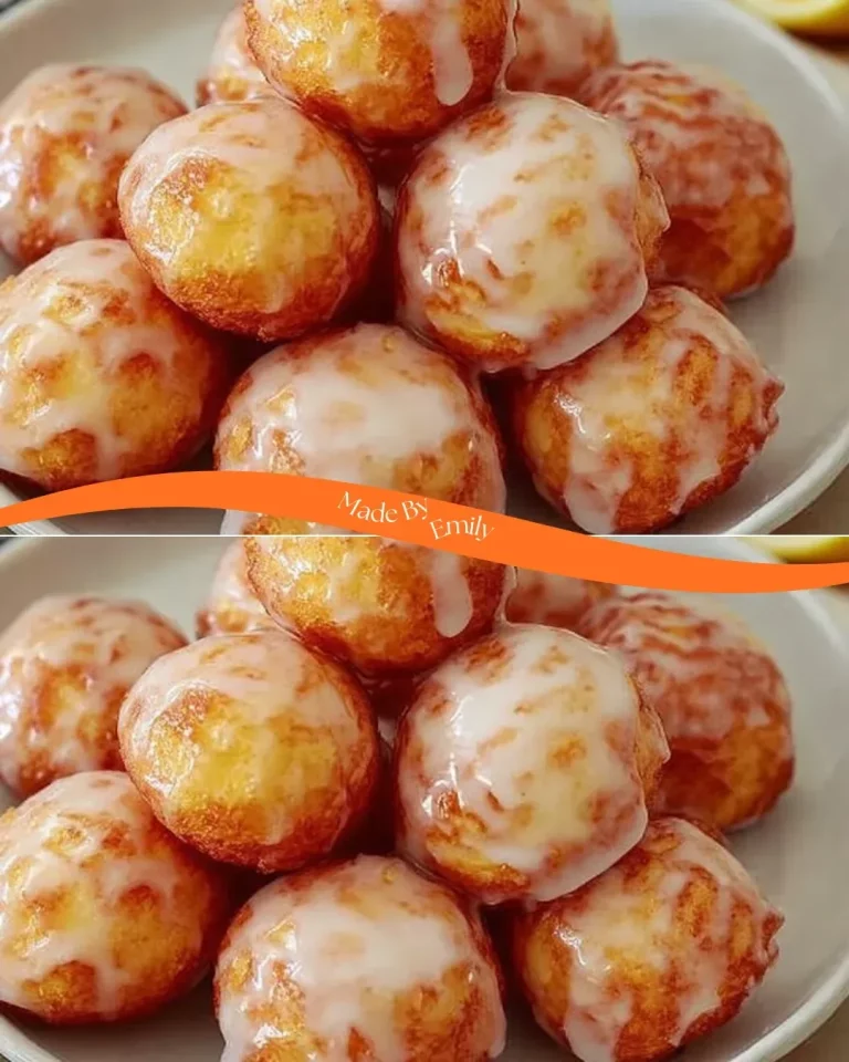Crispy air fryer apple fritters topped with powdered sugar.