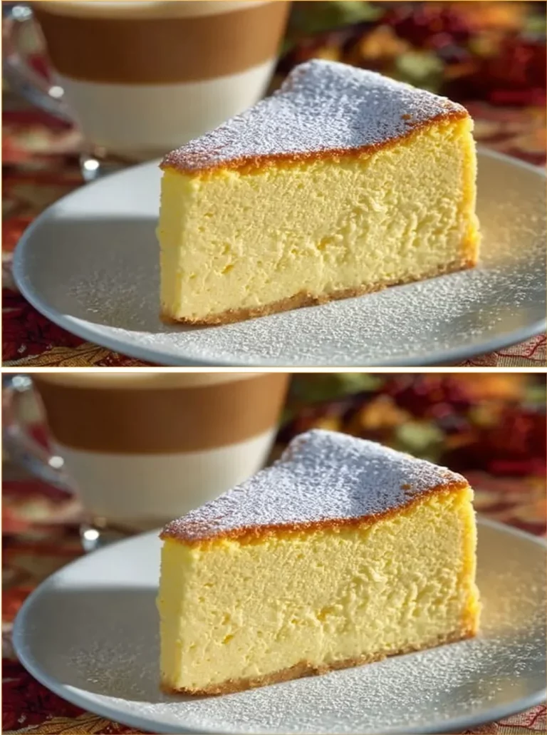 Creamy cheesecake made with powdered milk, topped with fresh berries