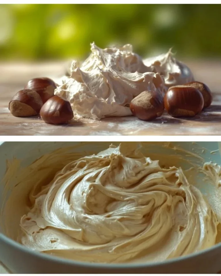 Delicious chestnut cream in a jar, perfect for spreading or baking.