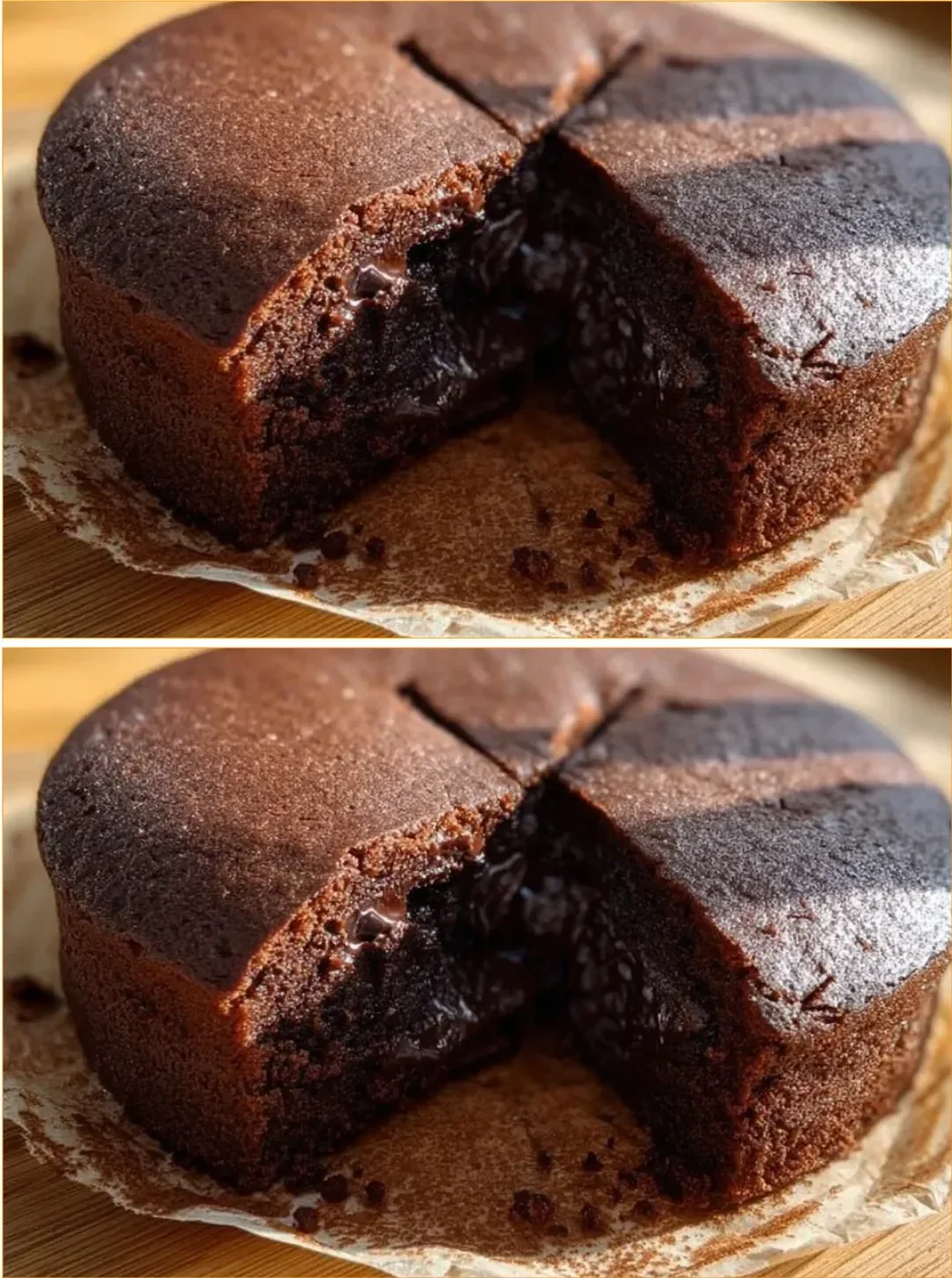 Delicious chocolate cake with chocolate chips served on a plate