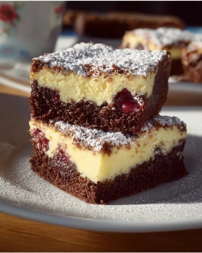 Cottage cheese cake topped with fresh fruit slices