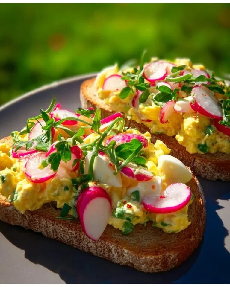 Delicious homemade egg salad served in a bowl with fresh herbs