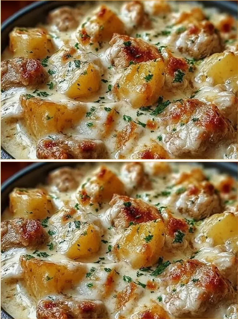 Garlic Parmesan Chicken and Potatoes recipe in a crockpot for easy cooking