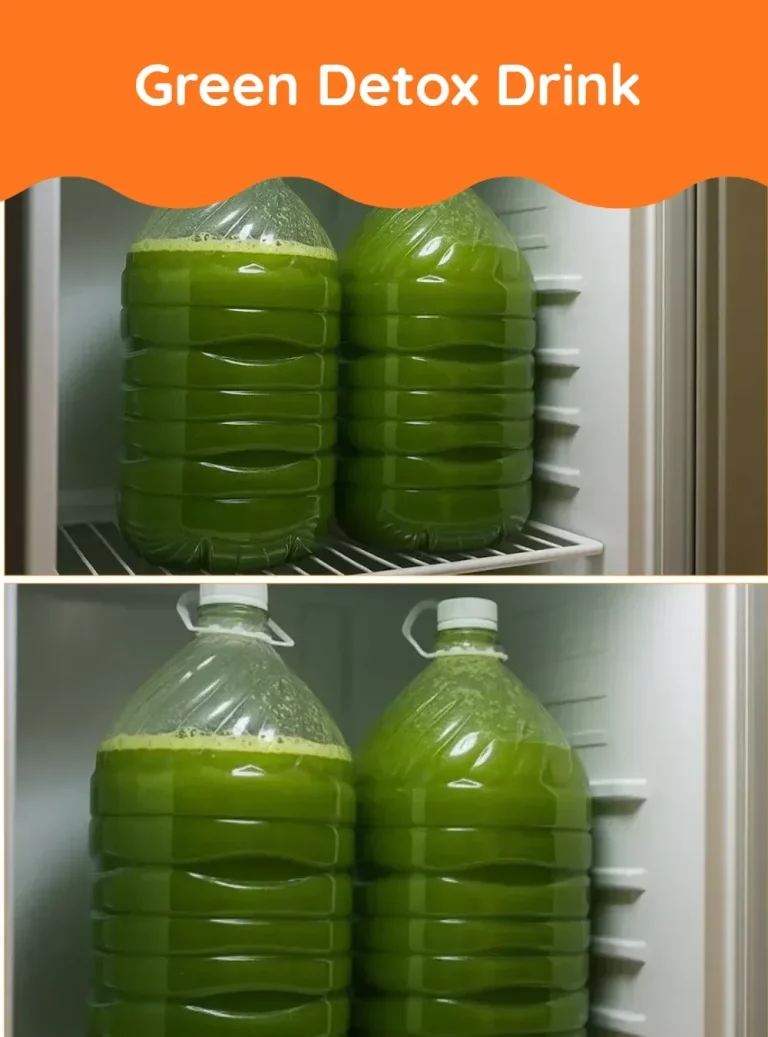 Healthy green detox drink made with fresh vegetables and fruits for cleansing.