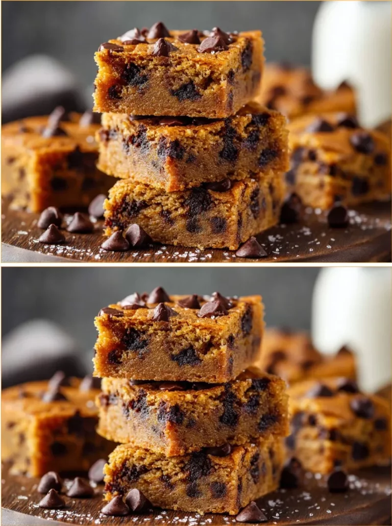 Healthy gluten-free pumpkin bars topped with nuts and spices.
